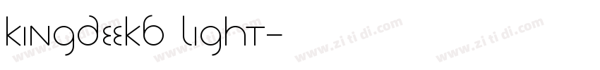 KINGDEEKB Light字体转换